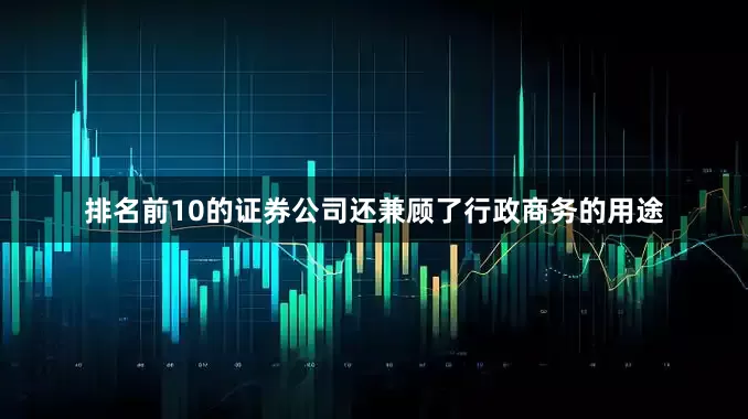 排名前10的证券公司还兼顾了行政商务的用途