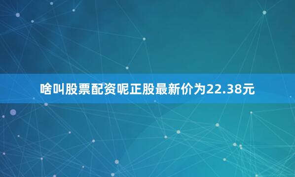 啥叫股票配资呢正股最新价为22.38元